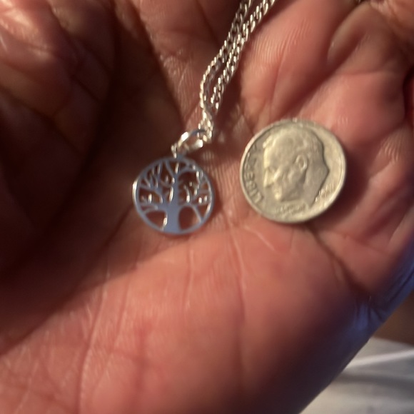 Sterling Silver 925 “Autumn Tree of Life” Pendant Necklace - Picture 4 of 5